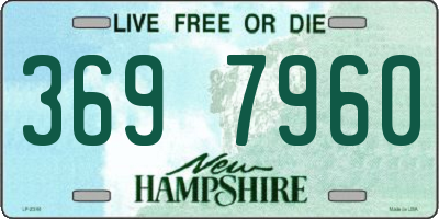 NH license plate 3697960