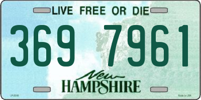 NH license plate 3697961