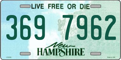 NH license plate 3697962