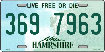 NH license plate 3697963