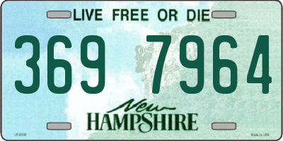 NH license plate 3697964