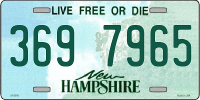 NH license plate 3697965