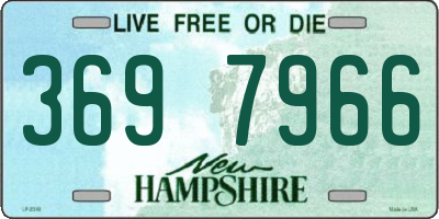 NH license plate 3697966