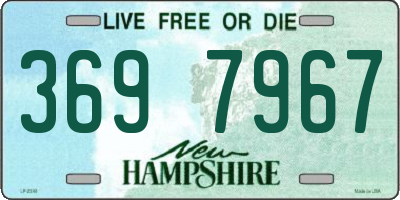 NH license plate 3697967