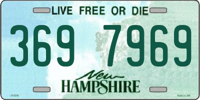 NH license plate 3697969