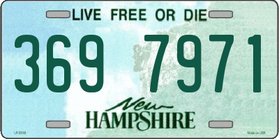NH license plate 3697971