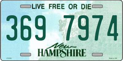NH license plate 3697974