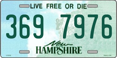 NH license plate 3697976