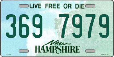 NH license plate 3697979