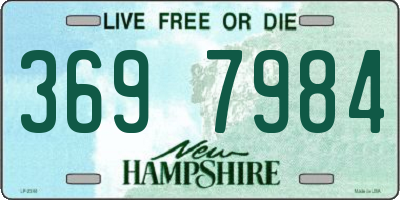 NH license plate 3697984