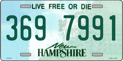 NH license plate 3697991