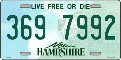 NH license plate 3697992