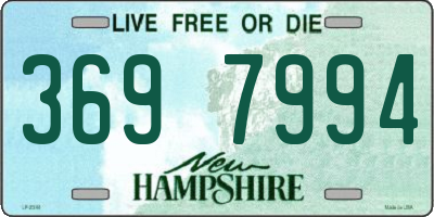 NH license plate 3697994