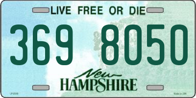 NH license plate 3698050
