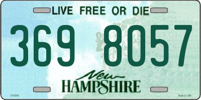 NH license plate 3698057