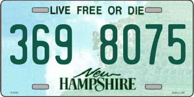 NH license plate 3698075