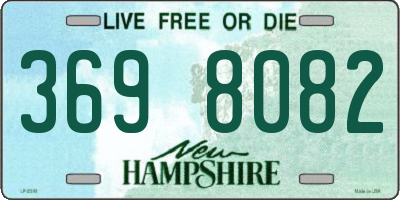 NH license plate 3698082