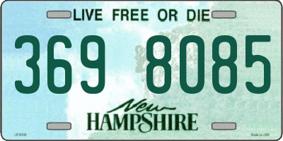 NH license plate 3698085