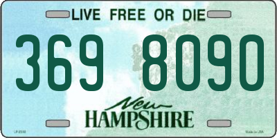 NH license plate 3698090