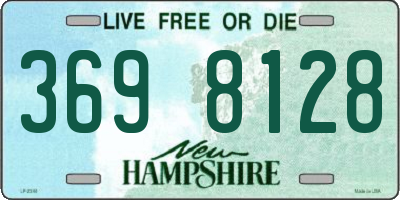 NH license plate 3698128