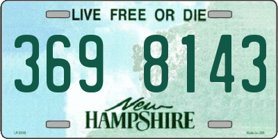 NH license plate 3698143