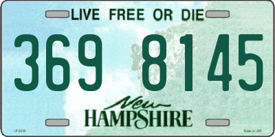 NH license plate 3698145