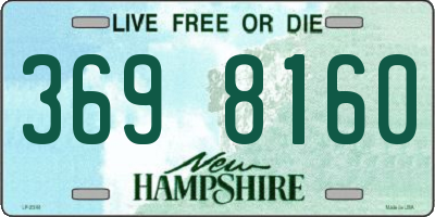 NH license plate 3698160