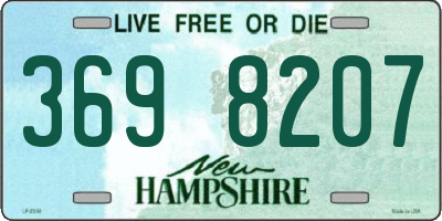 NH license plate 3698207