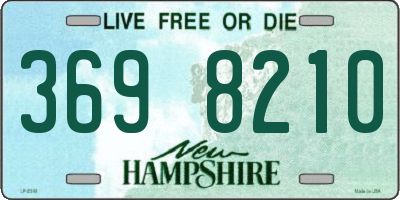 NH license plate 3698210