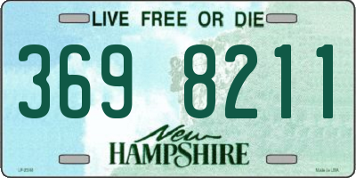 NH license plate 3698211
