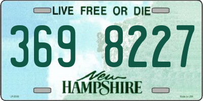 NH license plate 3698227