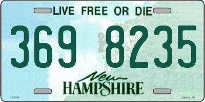 NH license plate 3698235