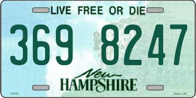 NH license plate 3698247