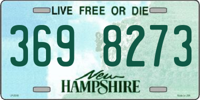 NH license plate 3698273