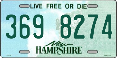 NH license plate 3698274