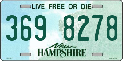NH license plate 3698278