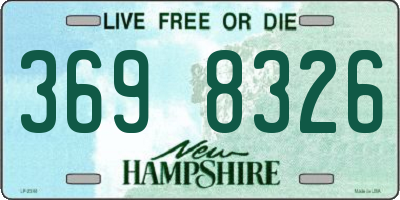 NH license plate 3698326