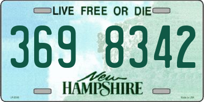 NH license plate 3698342