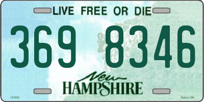 NH license plate 3698346