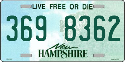 NH license plate 3698362
