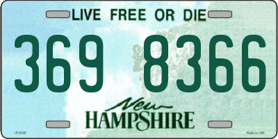 NH license plate 3698366