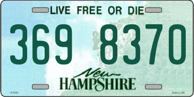 NH license plate 3698370