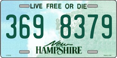 NH license plate 3698379