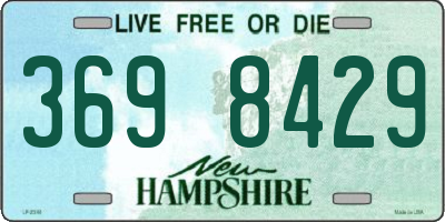 NH license plate 3698429