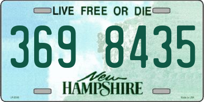 NH license plate 3698435