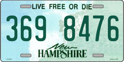 NH license plate 3698476