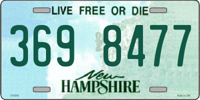 NH license plate 3698477