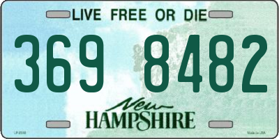 NH license plate 3698482
