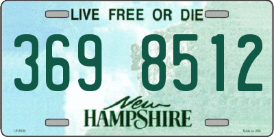 NH license plate 3698512