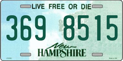 NH license plate 3698515